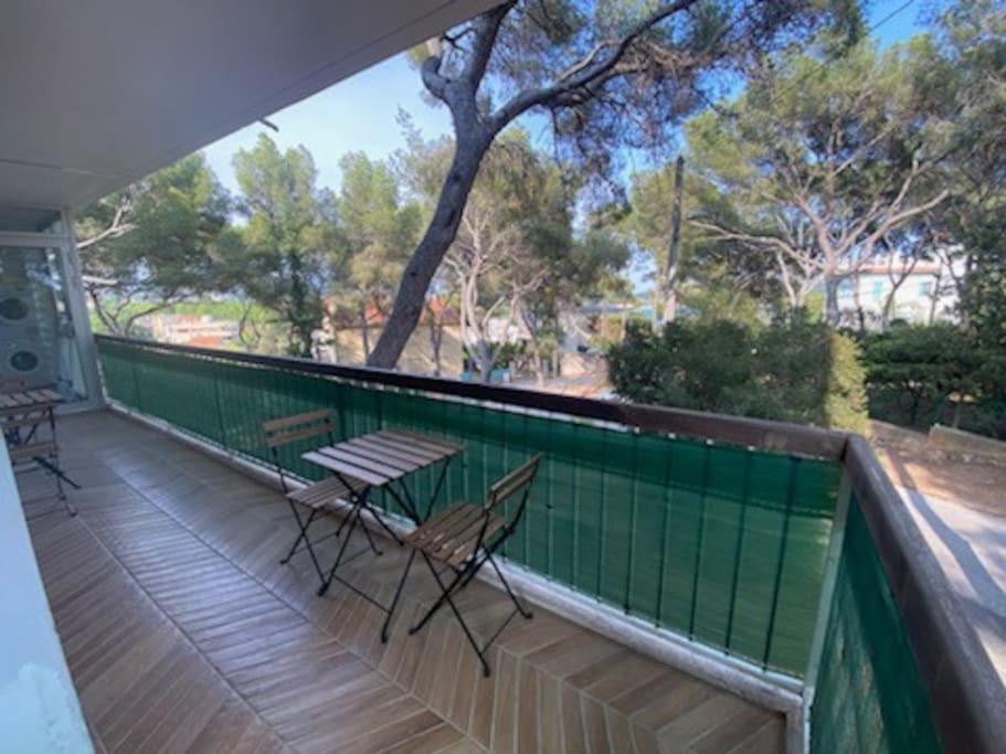 T2 Avec Clim Et Terrasse Vue Mer, Les Sablettes ลาแซน-ซูร์-แมร์ ภายนอก รูปภาพ