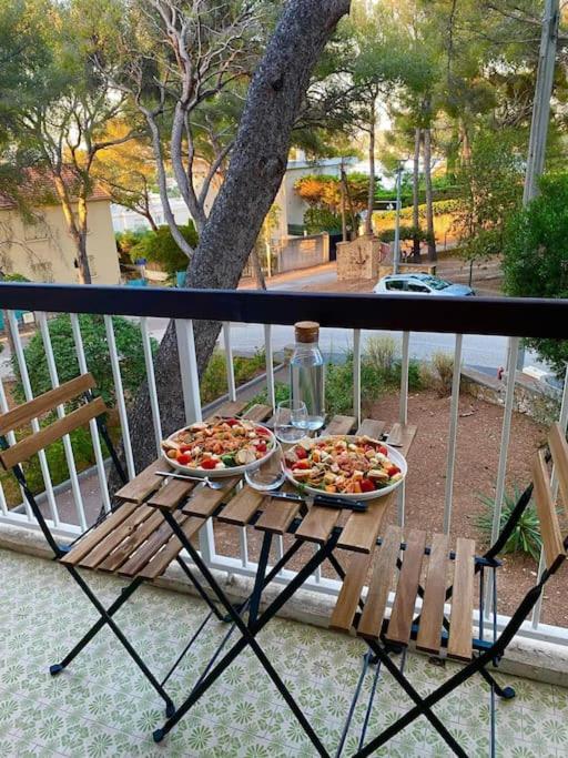 T2 Avec Clim Et Terrasse Vue Mer, Les Sablettes ลาแซน-ซูร์-แมร์ ภายนอก รูปภาพ